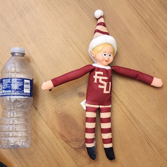 Festive Elf Plush with Maroon and White Outfit - Picture 5 of 5